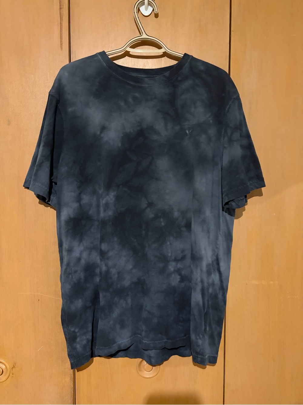 American Eagle Outfitters Black Tie-Dye Short Sleeve Tee